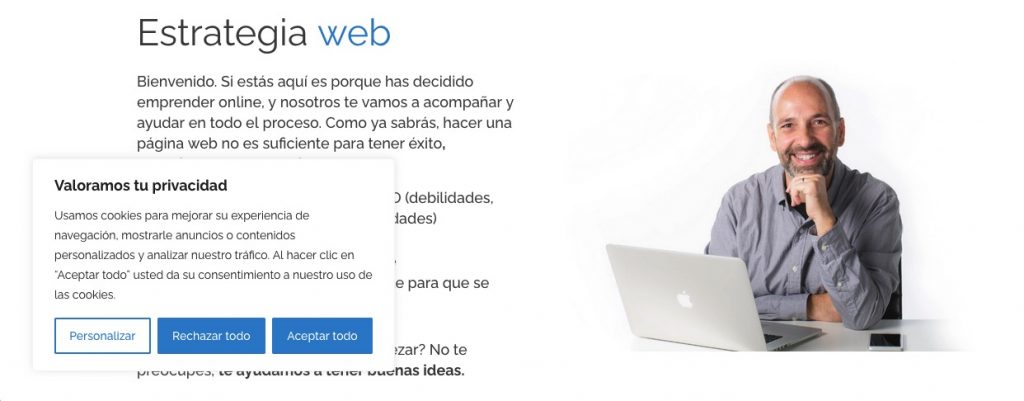 Banner política de Cookies